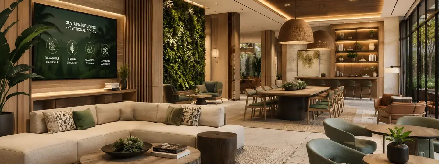 Sustainable interior design showcase 1