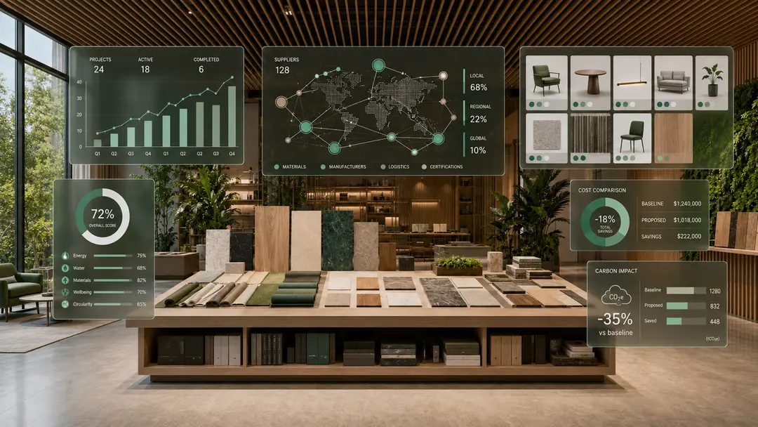Sustainable interior design showcase 1