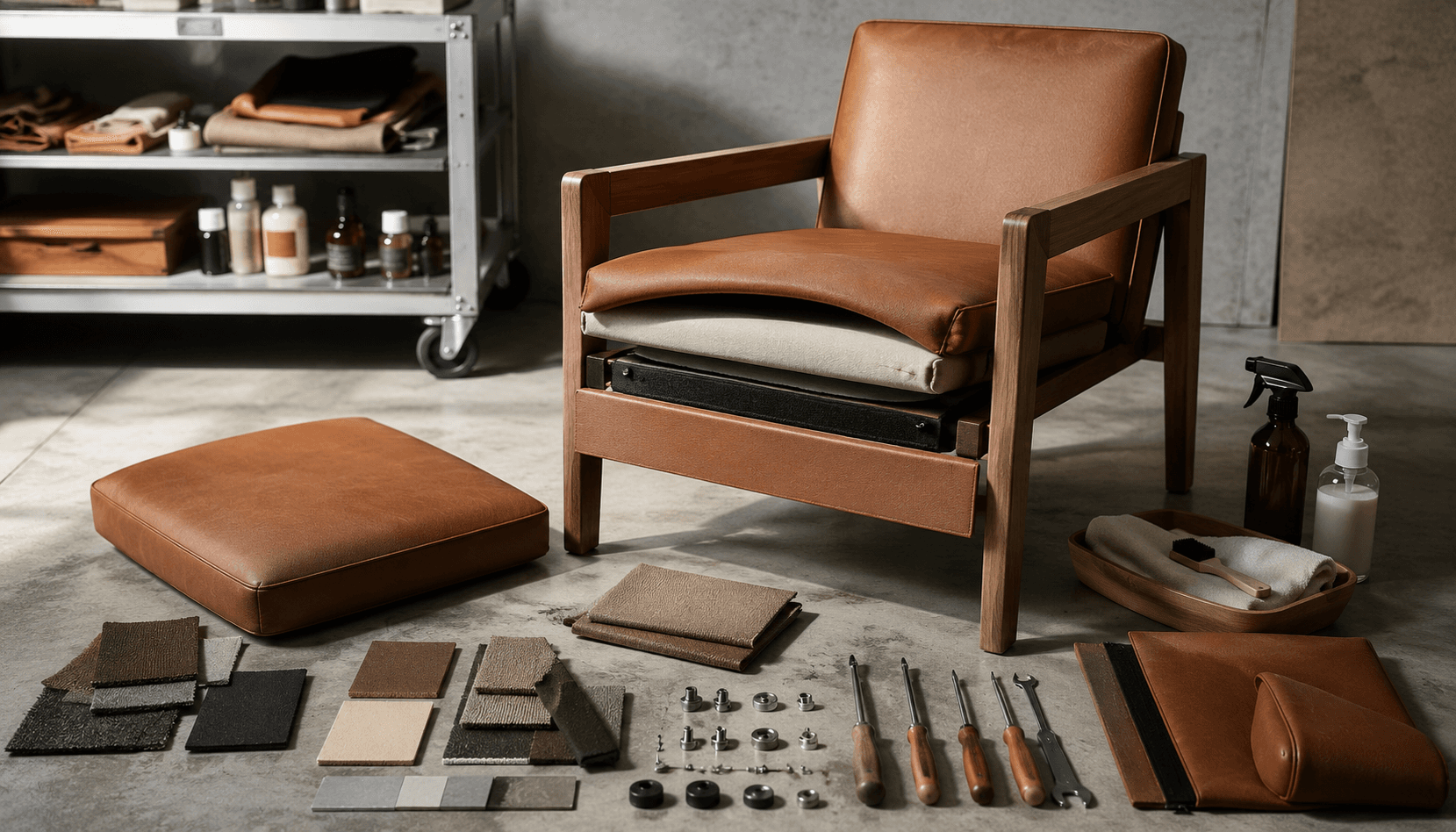 Sophisticated varied material palette
